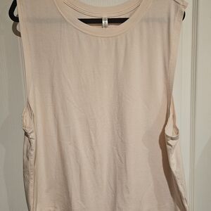 Fabletics Blush Sleeveless Athletic Wear Muscle Tank Size 2x